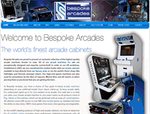 Tablet Screenshot of bespoke-arcades.co.uk